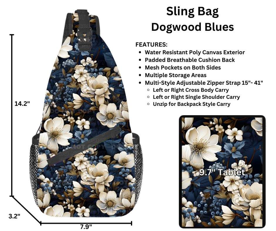 Dogwood Blues Sling Bag