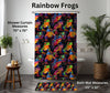 Rainbow Frogs Custom Bath Mat