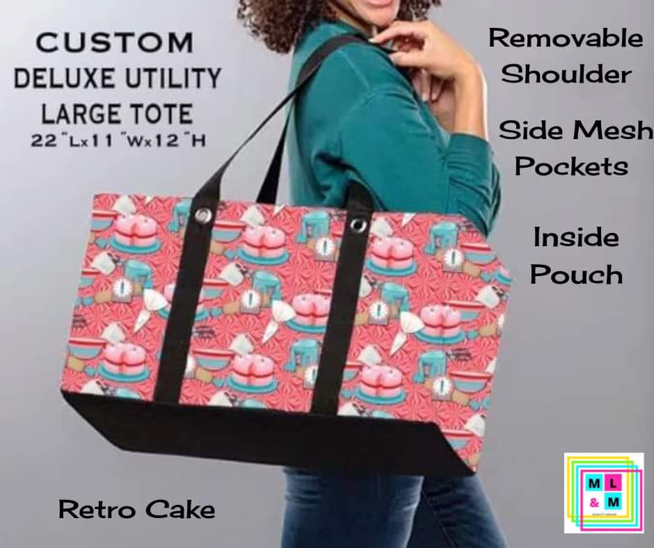 Retro Cake Collapsible Tote