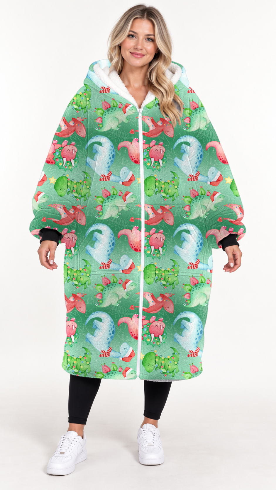 FESTIVE DINO-HOODIE BLANKET PREORDER-CLOSING 9/20