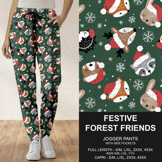 B303 - Preorder Festive Forest Friends Joggers (Closes 7/26. ETA: early Oct.)