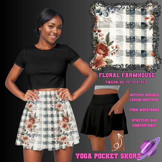 FLORAL FARMHOUSE-SKORT 4 PREORDER CLOSING 2/13