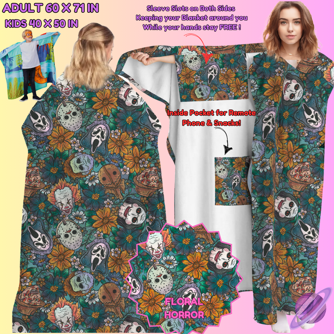 WEARABLE THROW RUN-FLORAL HORROR-PREORDER CLOSING 8/31