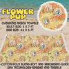 FLOWER PUP - OVERSIZED BEACH TOWEL RUN 5 - PREORDER CLOSING 3/23