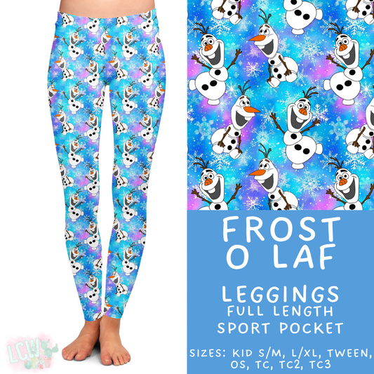 Ready to Ship - Frost O Laf Full Length Leggings - Sport Pocket TC2