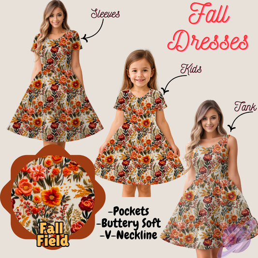 FALL FIELD- FALL DRESS PREORDER- CLOSING 9/12