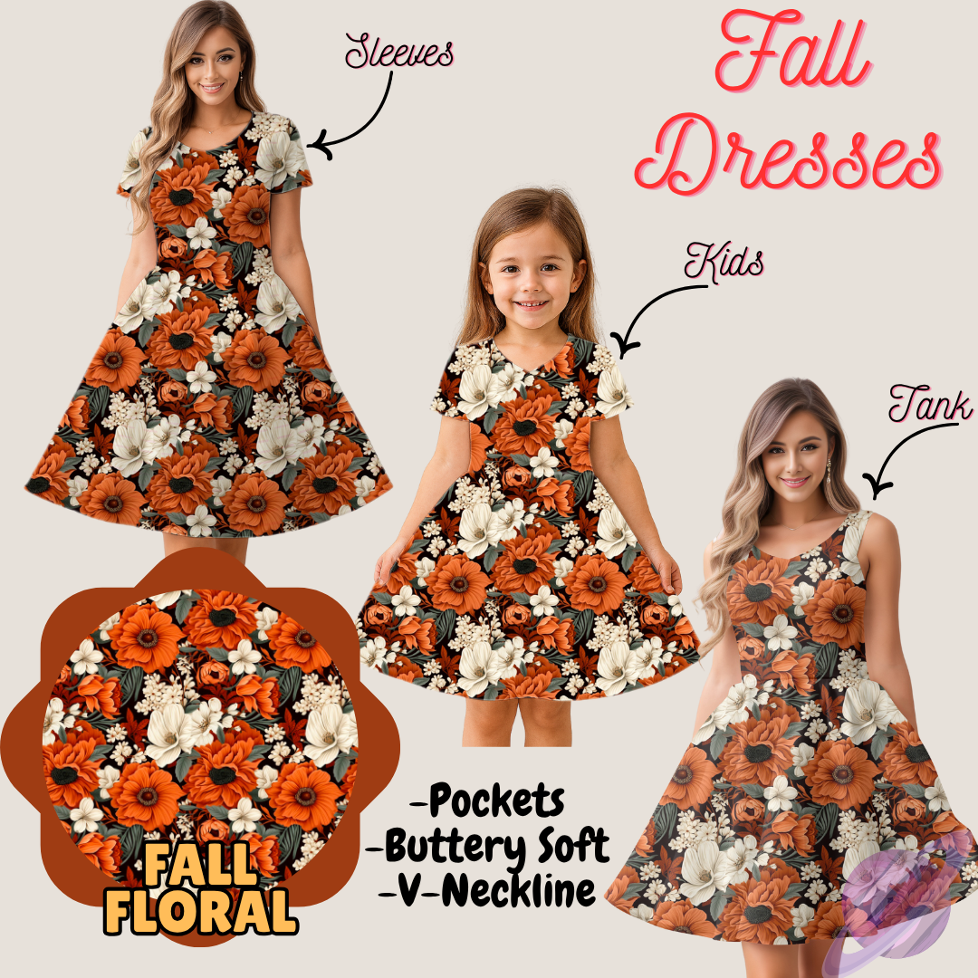 FALL FLORAL- FALL DRESS PREORDER- CLOSING 9/12
