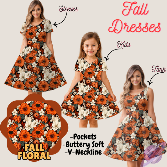 FALL FLORAL- FALL DRESS PREORDER- CLOSING 9/12
