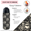 Preorder! Closes 3/20. ETA June. Flying F Skeleton Flip Top Tumbler