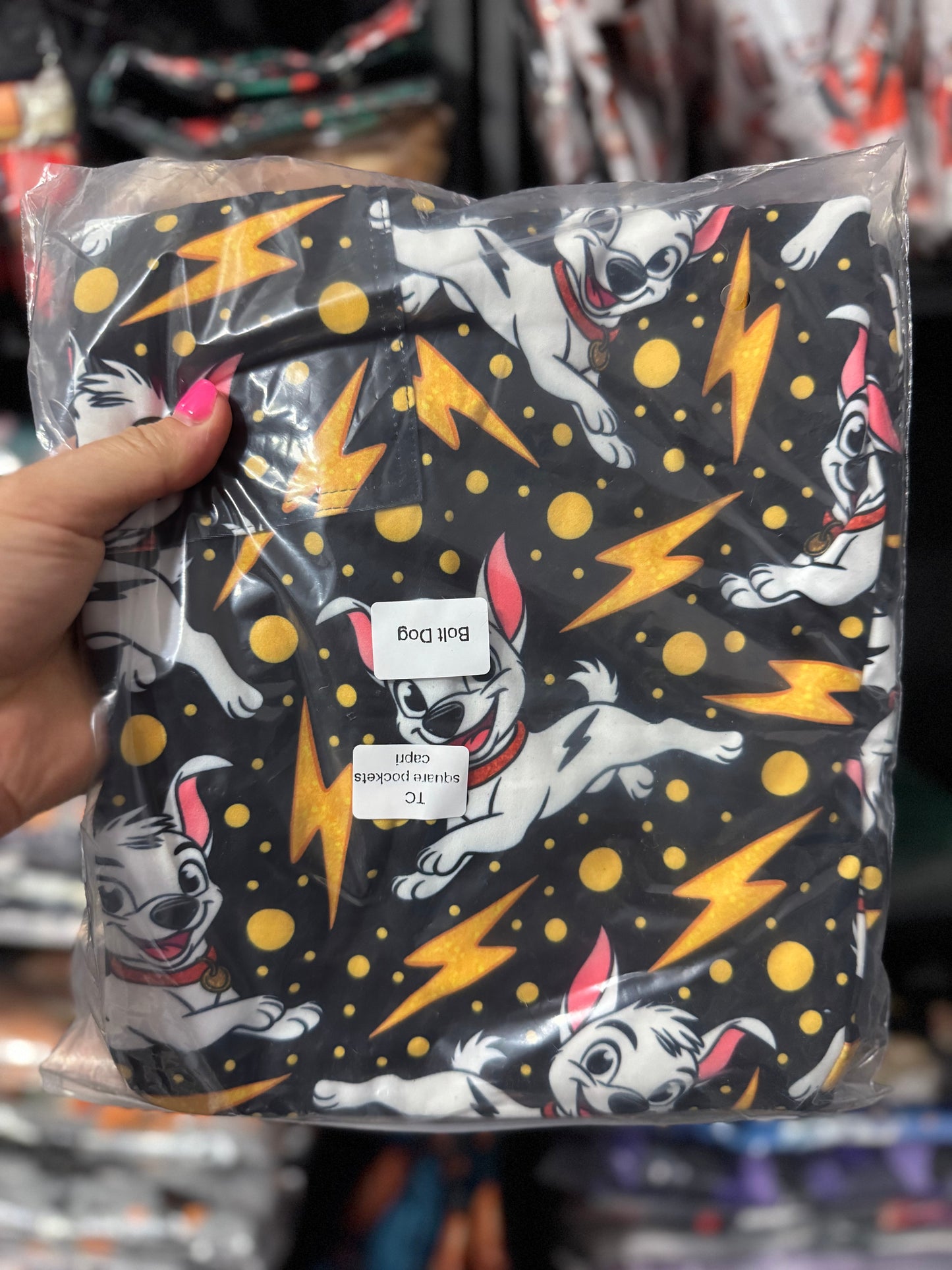 Ready To Ship - Bolt Dog Capris - TC Square Pocket