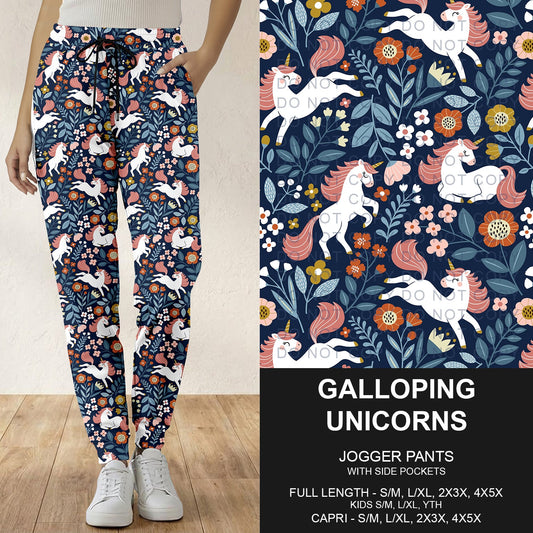 B291 - Preorder Galloping Unicorn Joggers (Closes 5/17. ETA: late July)
