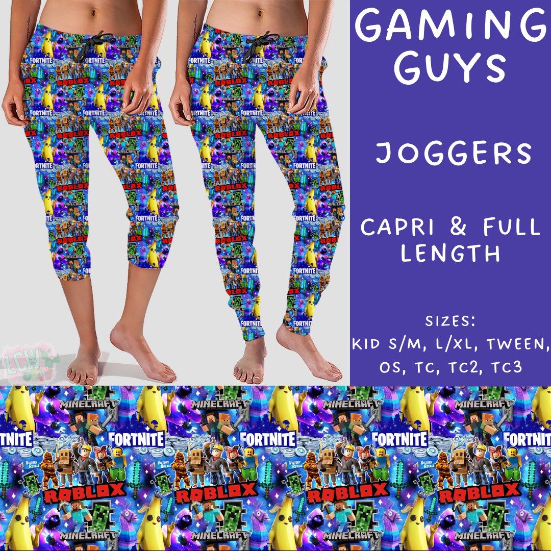 Ready To Ship - Gaming Guys Full and Capri Length Joggers