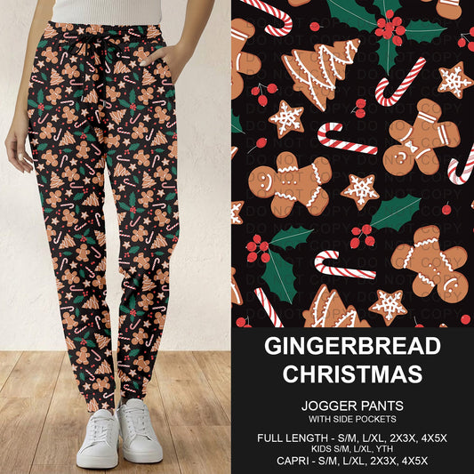B303 - Preorder Gingerbread Christmas Joggers (Closes 7/26. ETA: early Oct.)