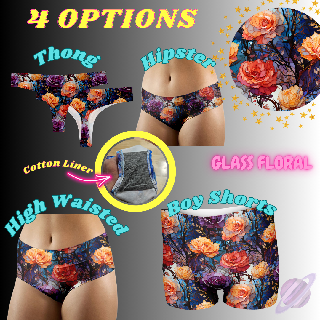 GLASS FLORAL- UNDERWEAR 3 PREORDER CLOSING 3/27