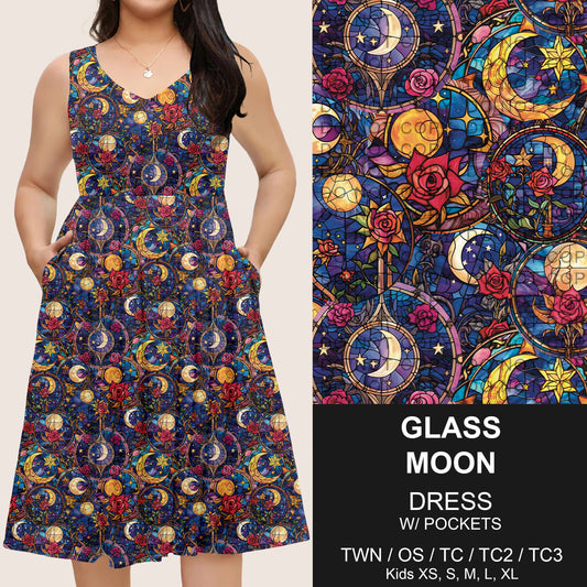 B275 - Preorder Glass Moon Sleeveless Pocket Dress (Closes 2/25. ETA: early May)