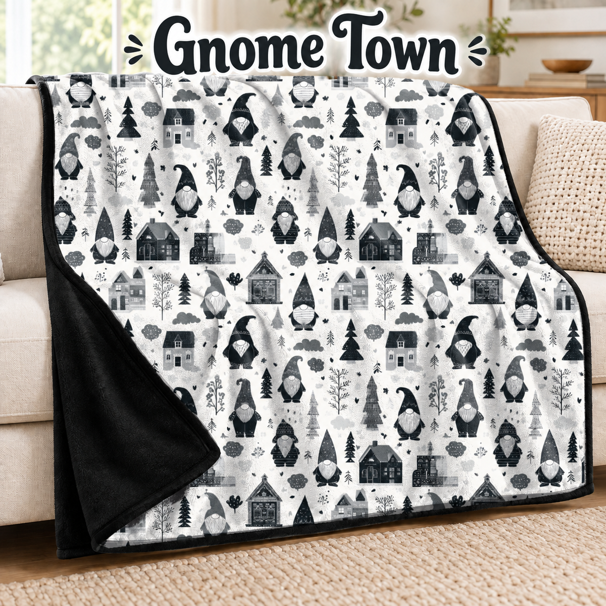 Gnome Town-Soft Throw Blanket 14 Run-Due 9/28