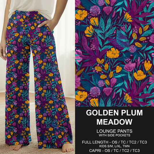B291 - Preorder Golden Plum Meadow Lounge Pants (Closes 5/17. ETA: late July)