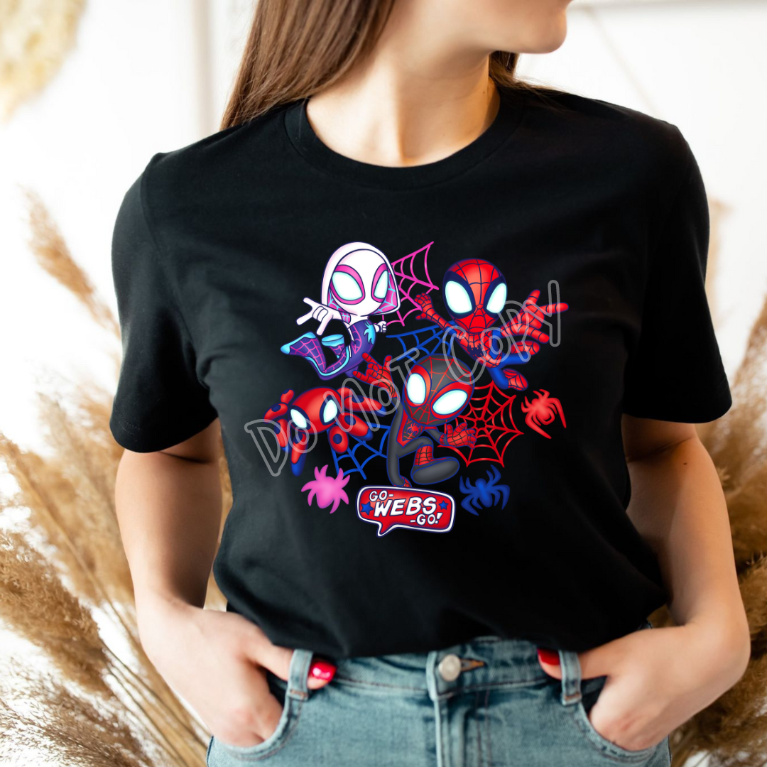 B78 - GO WEBS - UNISEX TEE ADULTS/KIDS PREORDER CLOSING 8/18 ETA MID OCTOBER