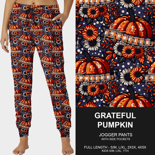 B250 - Preorder Grateful Pumpkin Joggers (Closes 9/07. ETA early Nov.)
