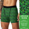 Ready to Ship - Green Man Men's Boxer Briefs - XL