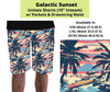 Preorder! Closes 3/24. ETA June. Galactic Sunset Unisex Shorts