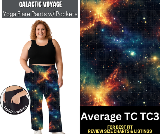 Galactic Voyage Yoga Flare Pants