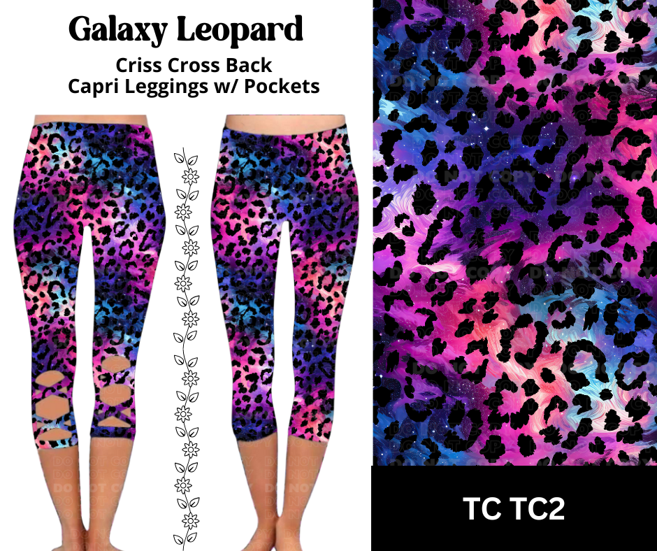 Leopard Criss Cross Capri w/ Pockets