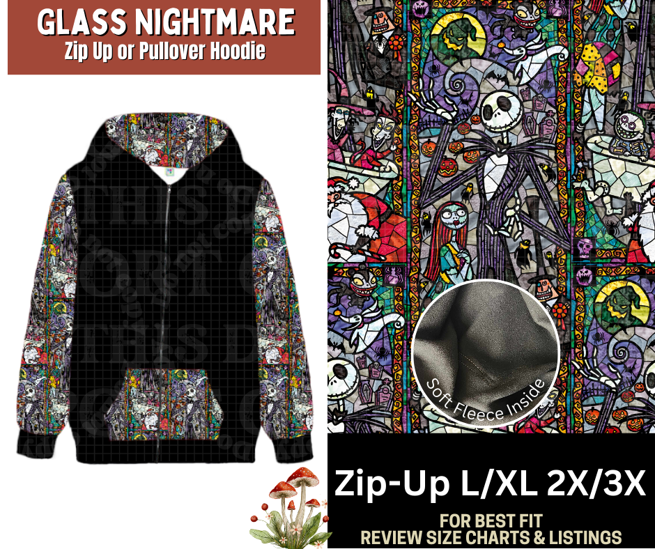 Glass Nightmare Zip-Up Hoodie