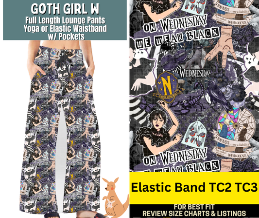 Goth Girl W Full Length Lounge Pants