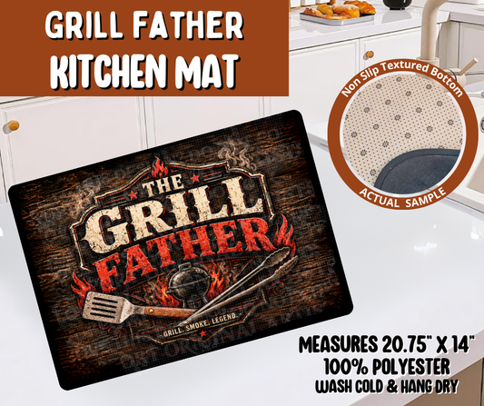 Preorder! Closes 10/19. ETA Jan. Grill Father Kitchen Mat