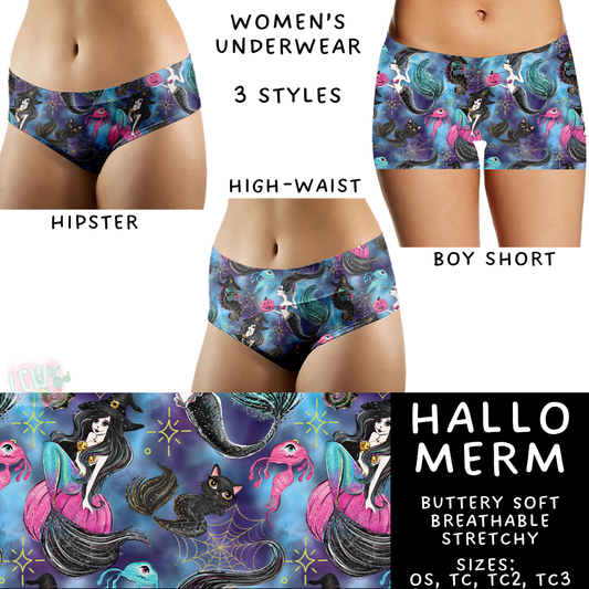 Ready To Ship - Hallo Merm Women's Underwear - Boy Short TC2