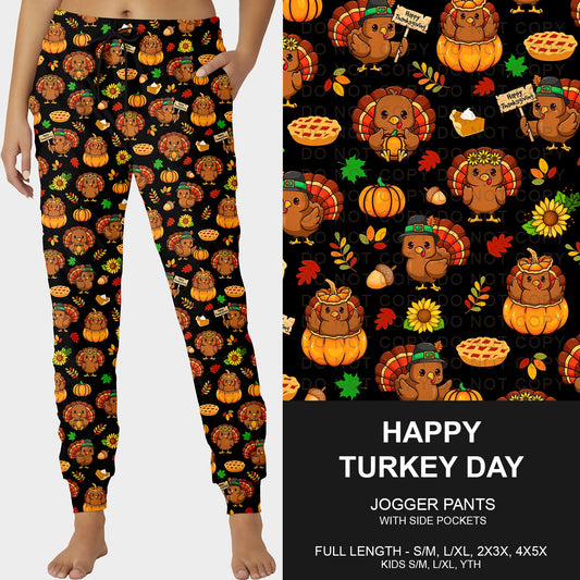 B250 - Preorder Happy Turkey Day Joggers (Closes 9/07. ETA early Nov.)