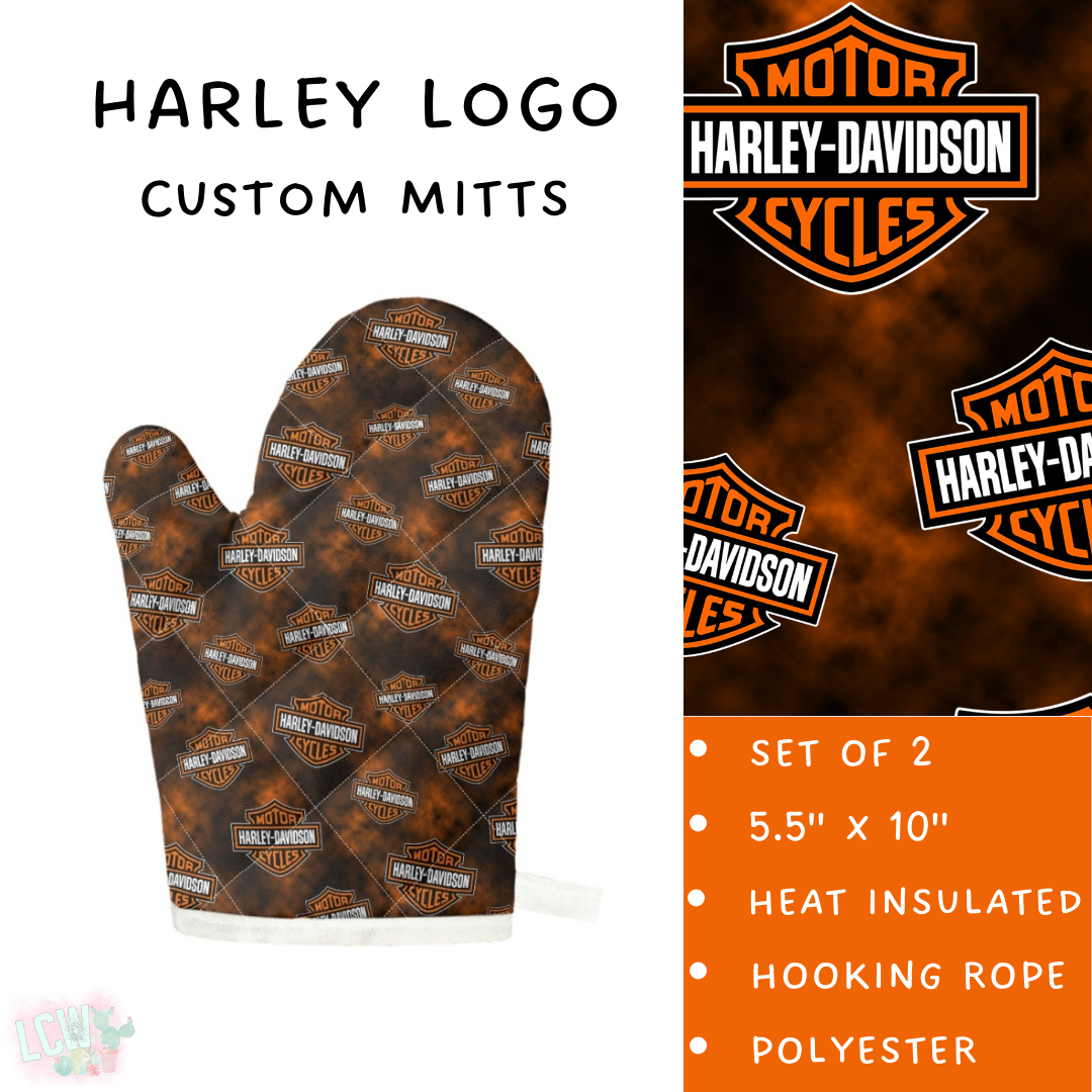 Ready To Ship - Harley Logo Mitts