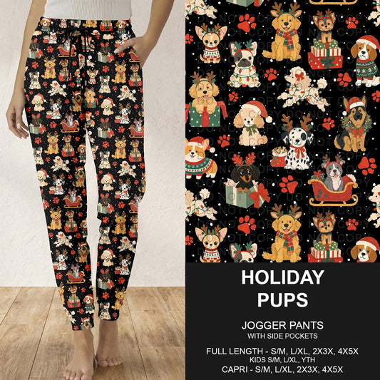B311 - Preorder Holiday Pups Joggers (Closes 9/06. ETA: mid Nov.)