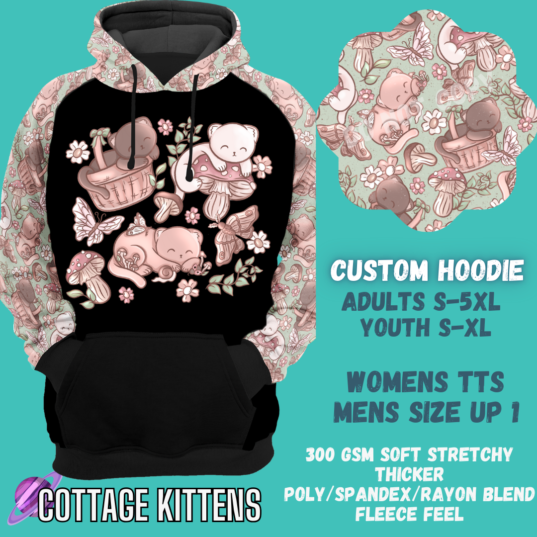 COTTAGE KITTENS -CUSTOM HOODIES RE-RUN PREORDER CLOSING 5/11