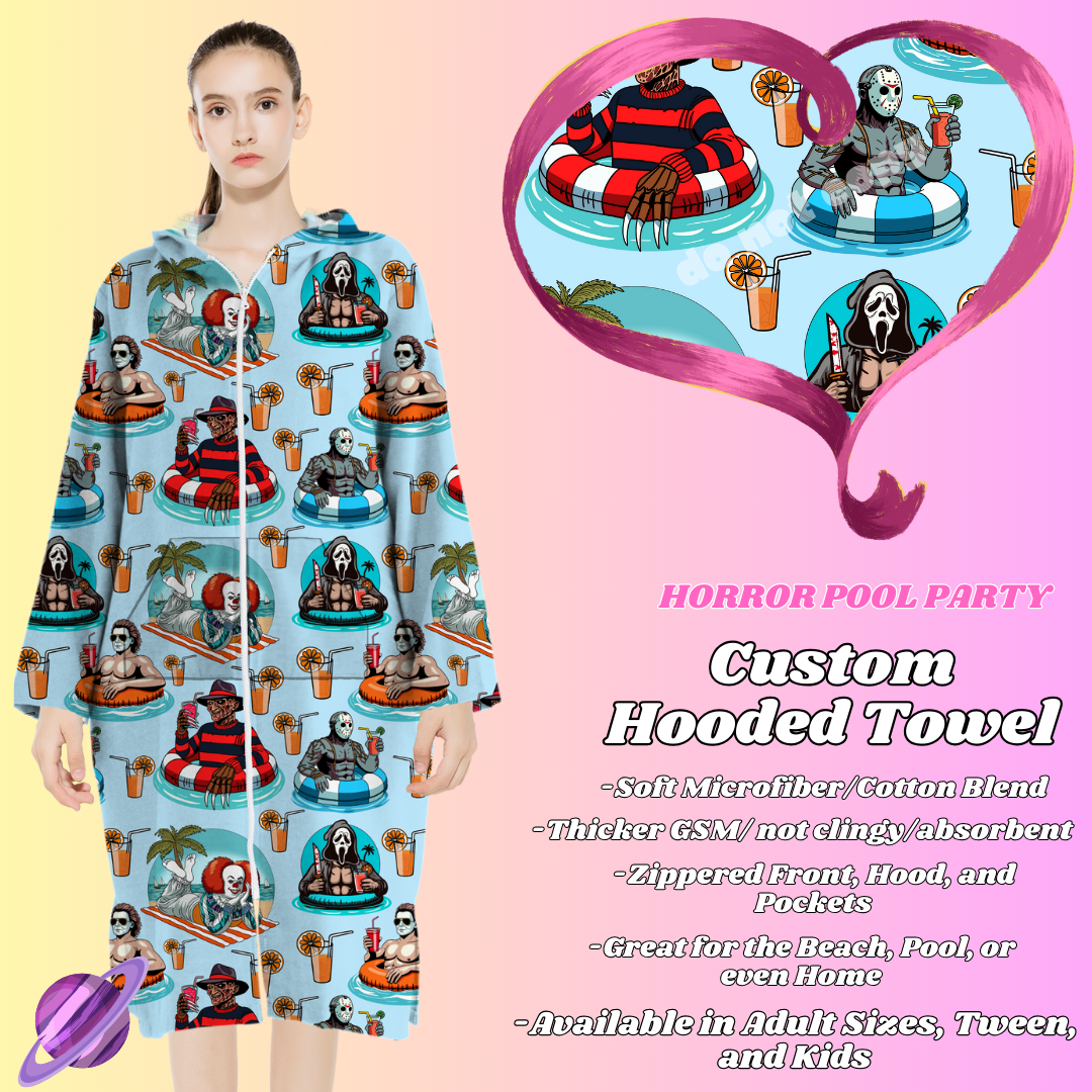 HORROR POOL PARTY - HOODED TOWELS 2 PREORDER CLOSING 2/28