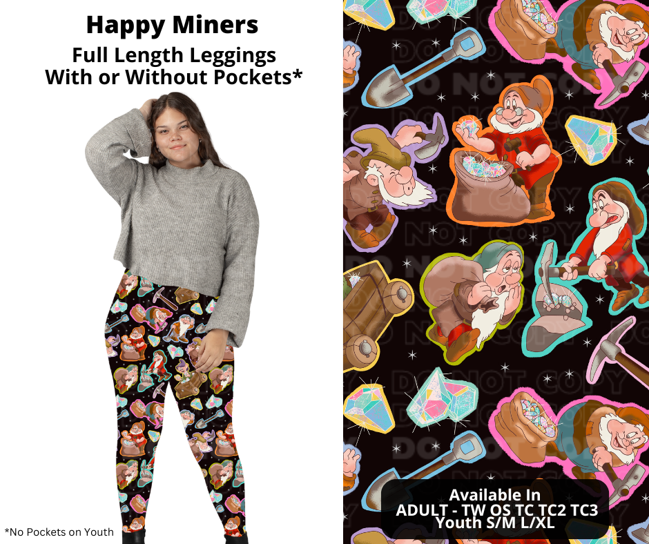 Happy Miners Full Length Leggings w/ Pockets