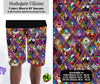 Preorder! Closes 3/28. ETA June. Harlequin Villains Unisex Shorts