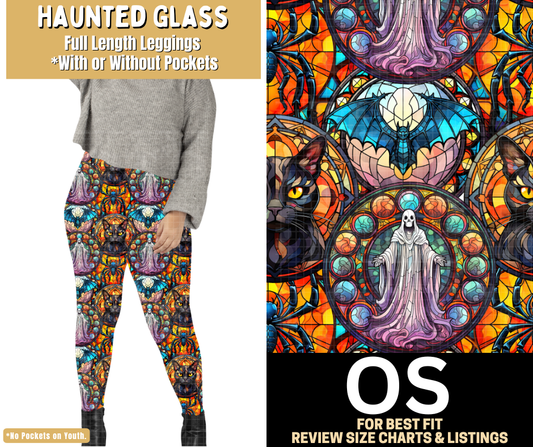 Haunted Glass Full Length Leggings w/ Pockets