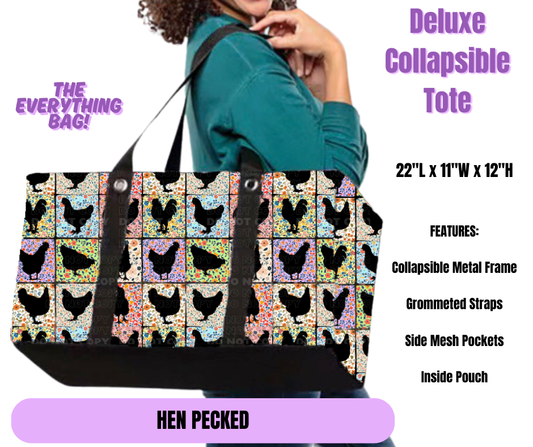 Hen Pecked Collapsible Tote