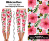 Preorder! Closes 3/27. ETA June. Hibiscus Bees Criss Cross Capri w/ Pockets