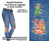 Preorder! Closes 3/19. ETA June. Hog Girl Summer Full Length Faux Denim w/ Side Leg Designs