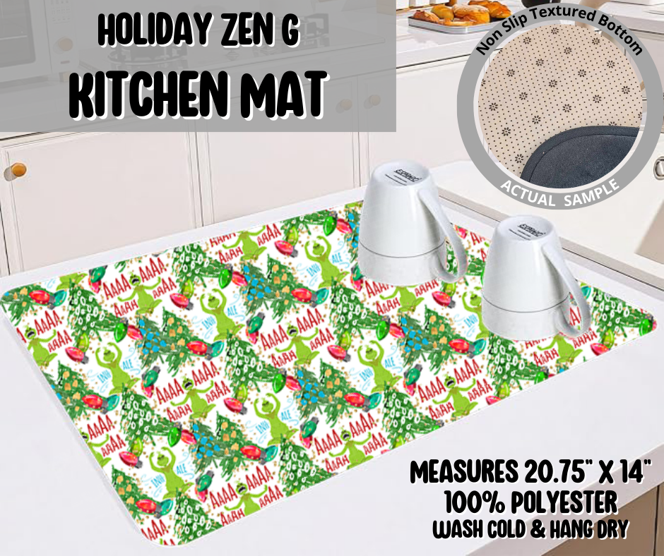 Holiday Zen G Kitchen Mat