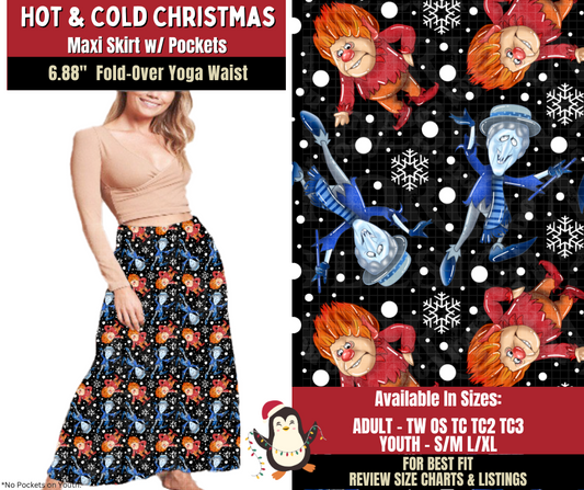 Preorder! Closes 9/4. ETA Dec. Hot & Cold Christmas Maxi Skirt