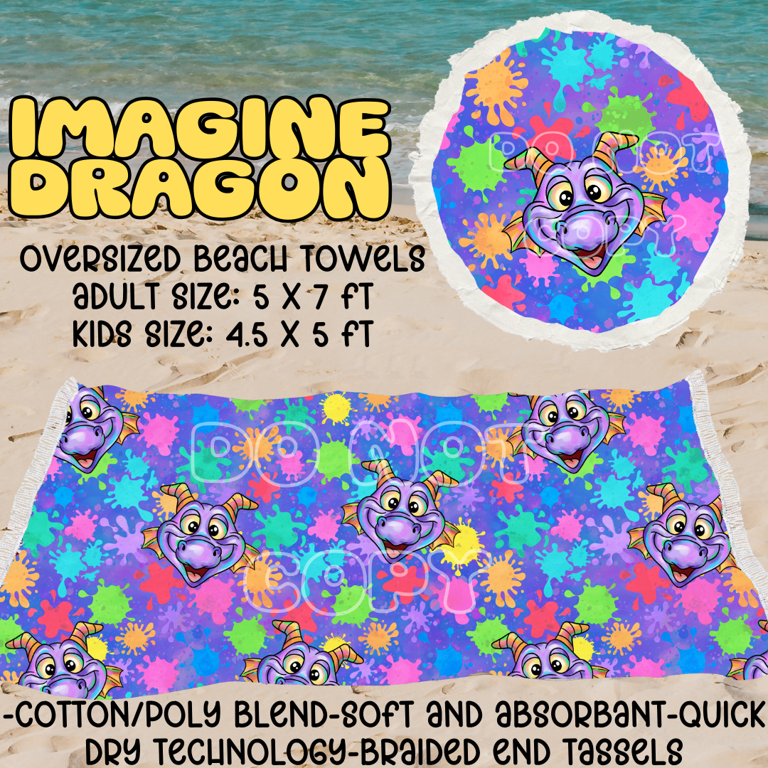 IMAGINE DRAGON - OVERSIZED BEACH TOWEL RUN 5 - PREORDER CLOSING 3/23