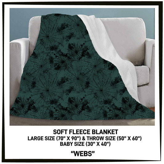 FC7B - Webs Fleece Blanket - Preorder Closing 8/26 ETA: Late Oct