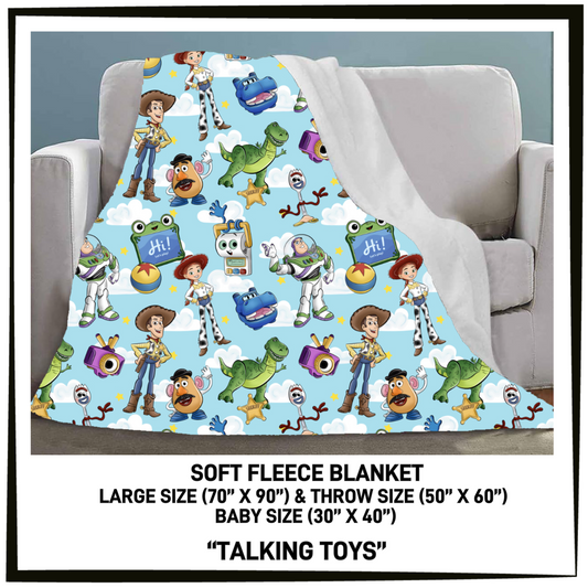 FC7B - Talking Toys Fleece Blanket - Preorder Closing 8/26 ETA: Late Oct