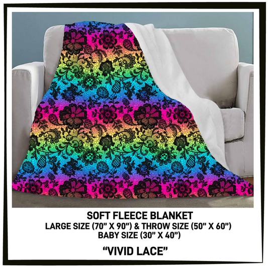 FC7B - Vivid Lace Fleece Blanket - Preorder Closing 8/26 ETA: Late Oct