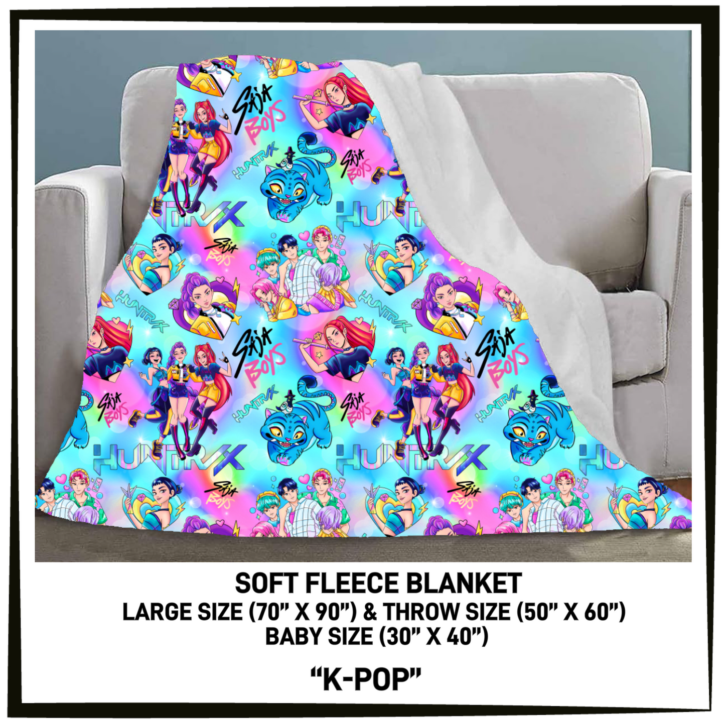 FC7B - K-Pop Fleece Blanket - Preorder Closing 8/26 ETA: Late Oct