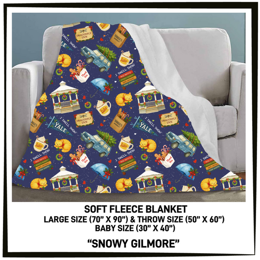 FC7B - Snowy Gilmore Fleece Blanket - Preorder Closing 8/26 ETA: Late Oct